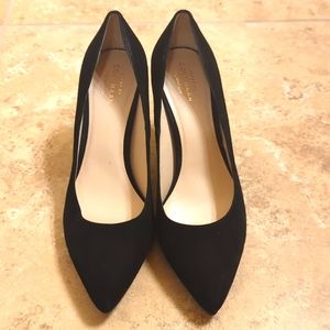 Cole Haan black suede pump 8C